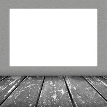 grey wall texture with square void