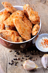 fried chicken wings fried