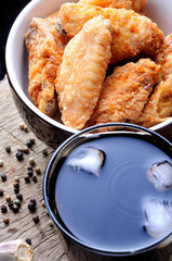 fried chicken wings fried