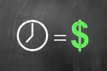 Time is money, american concept.