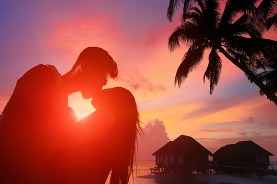 Romantic lovers in Maldives