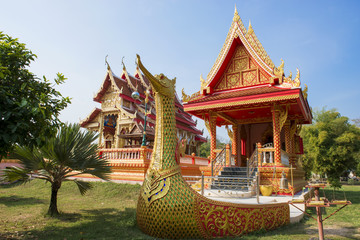 Fototapeta premium Golden swan in Thai Buddhist temple