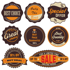 Vintage Sale Stickers 01