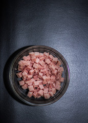 prosciutto a cubetti