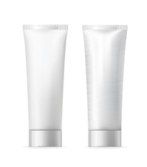 Tube Of Cream Or Gel Grayscale Silver White Clean