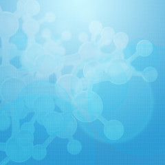 Abstract molecules medical background