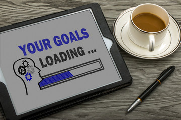 your goals loading concept