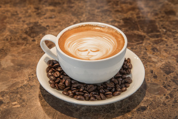 lattee hot coffee