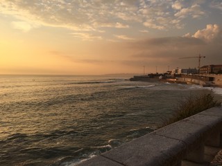 Parede, Portugal at sunset