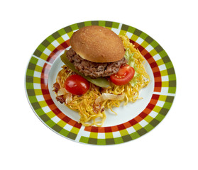 Chow mein sandwich