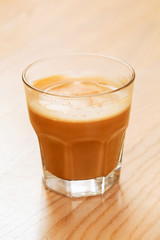 cocoa in the glass