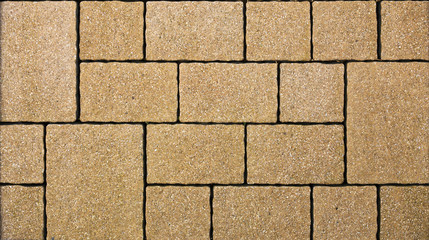 Fototapeta premium A yellow concrete pavement texture