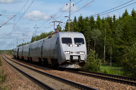 Fototapeta Highspeed train
