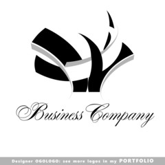 abstract business logo emblem vector