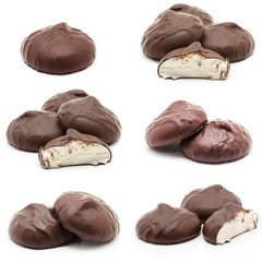 candy chocolate collections isolated 
