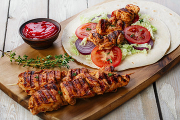 grilled chicken shawarma
