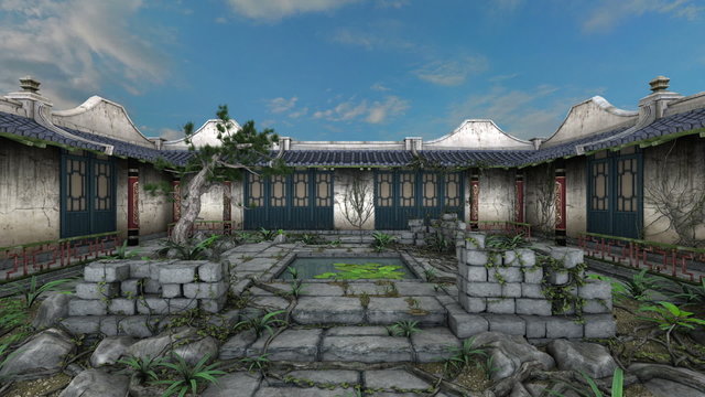 道場の庭
