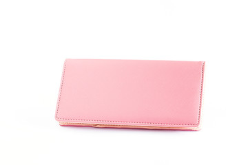 Woman Purse (wallet) isolated on the white background.