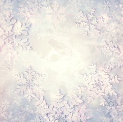 Fototapeta na wymiar Christmas Snowflakes Background