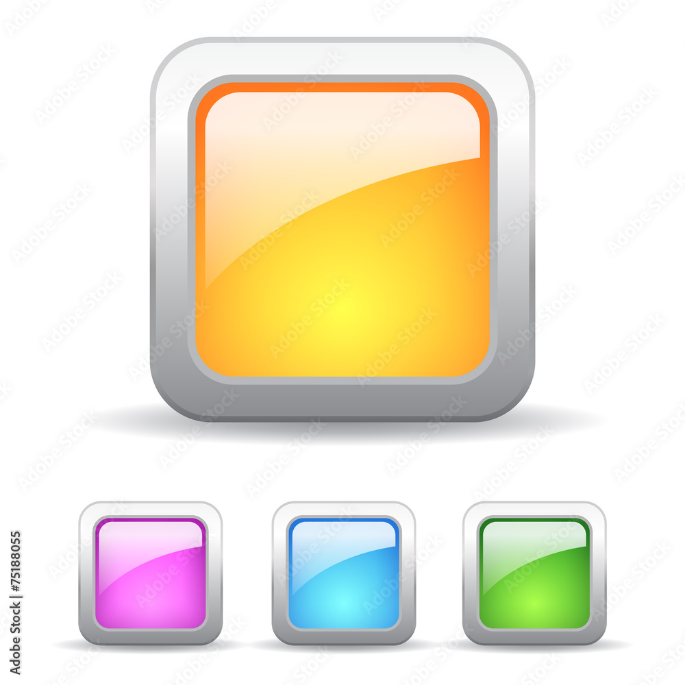 Wall mural square web buttons