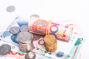 Fototapeta na wymiar RMB cash
