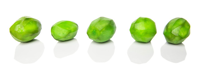 Pickled mango fruit over white background