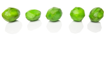 Pickled mango fruit over white background