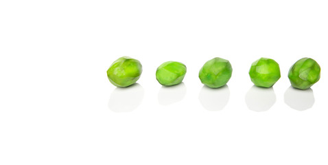 Pickled mango fruit over white background