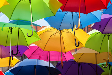 Obraz premium colorful umbrellas