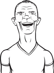 whiteboard drawing - man in t-shirt