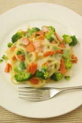サケのパスタ