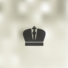 crown icon on blurred background