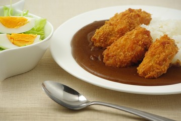 牡蠣フライカレー