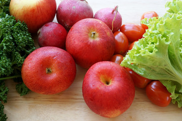 Fresh fruits and vegetables