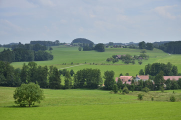 Paesaggio collinare in Germania