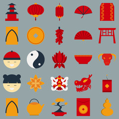 Chinese new year flat design object