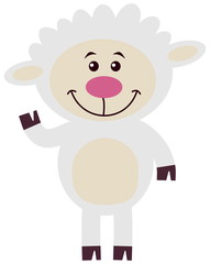 sheep standing paw hi