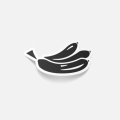 realistic design element: banana