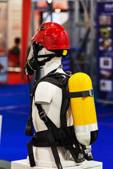 Fototapeta premium detail of fire fighting equipment