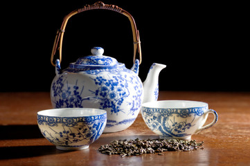 Old Chinese porcelain teapot