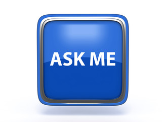 ask me square icon on white background