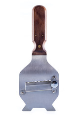 stainless steel and wood truffle slicer isolated