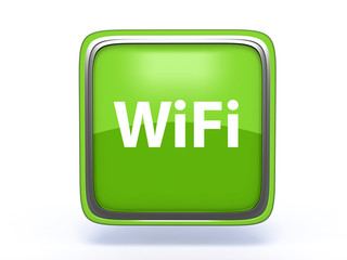 wifi square icon on white background