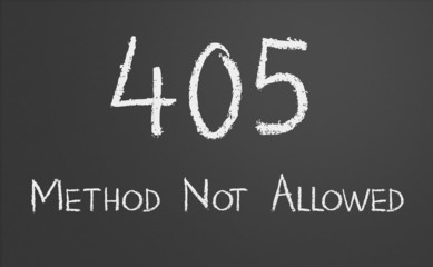HTTP Status code 405 Method Not Allowed