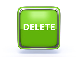 delete square icon on white background