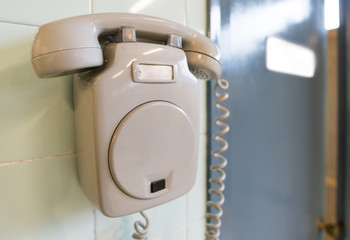 Old phone and office door