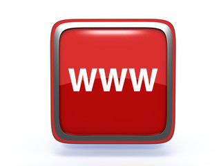 www square icon on white background