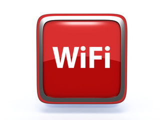 wifi square icon on white background