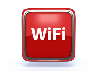 wifi square icon on white background