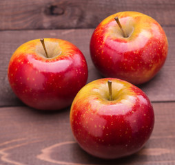 red ripe apples